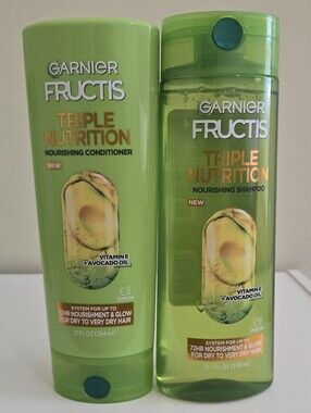New Garnier Fructis Triple Nutrition Shampoo & Conditioner Set
